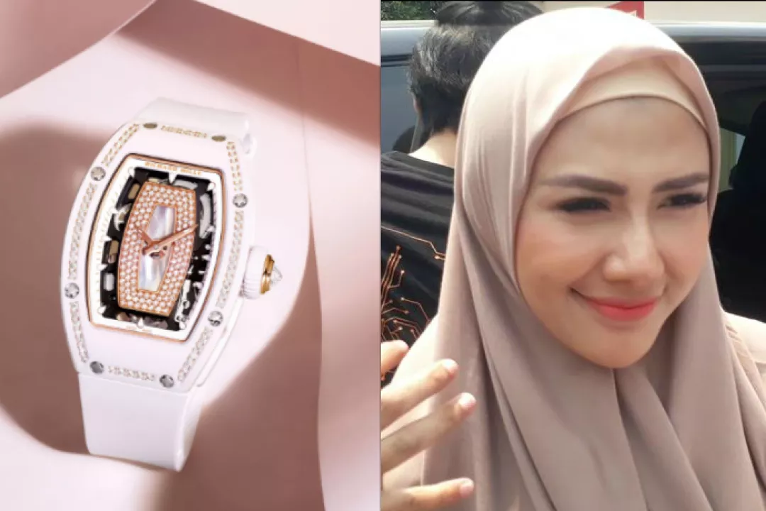 Datang ke Kejaksel Rey Utami Pakai Jam Richard Mille Rp 2 M